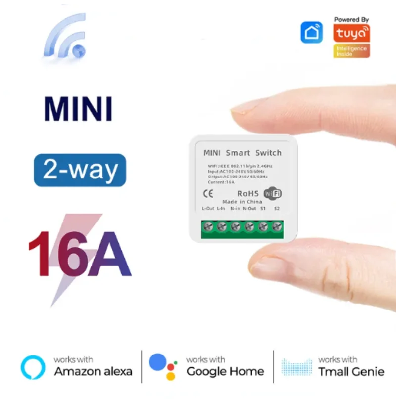 Smart Home Automation Kit - Миниатюрный WiFi-выключатель 16А с управлением через