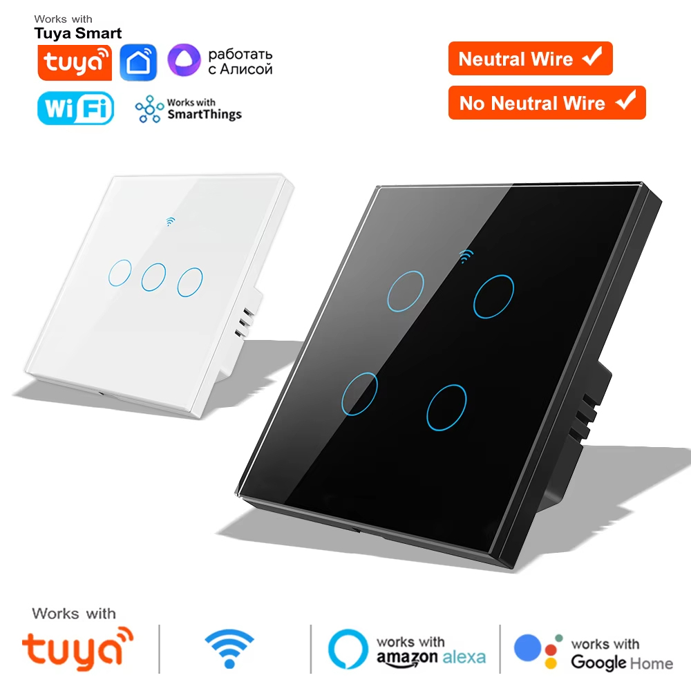 Smart Light Switch Wifi - Умный сенсорный настенный выключатель Wi-Fi RF