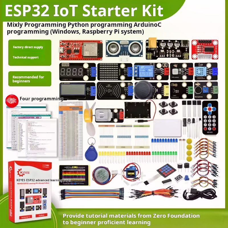 Iot Kit Beginner - Плата для разработки ESP-32, набор для