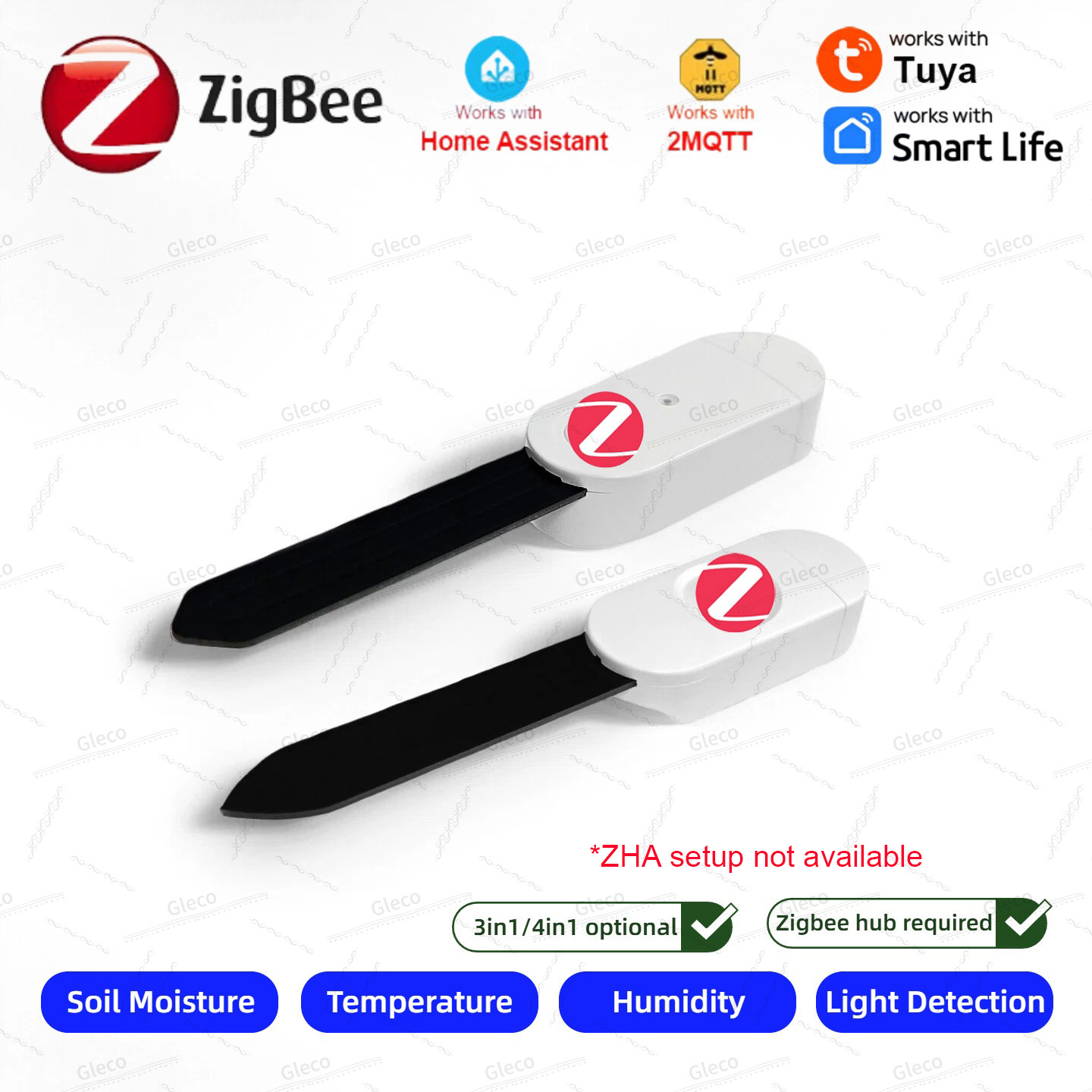 Smart Home Automation Kit - Датчик влажности почвы Zigbee, измеритель температуры,