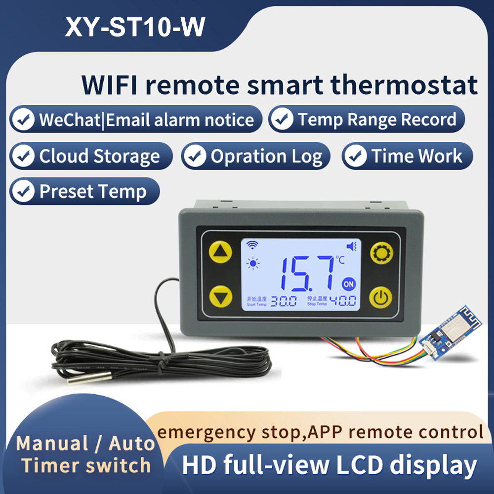 Wifi Thermostat - DC6-30V AC110-220V 10A/30A WIFI термостат регулятор