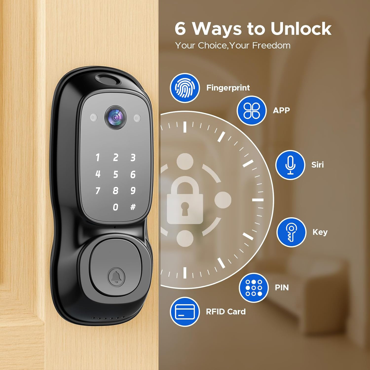 Умный дверной замок Tuya с Wi- – обзор и цена Smart Door Lock Wifi