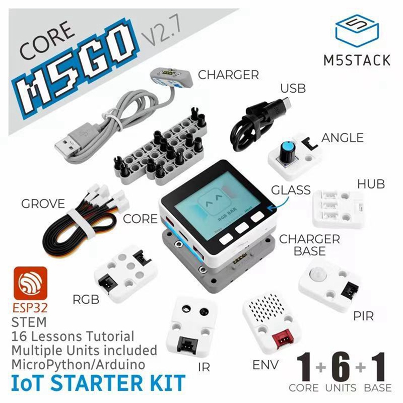 Набор для разработки IoT M5GO  – обзор и цена Iot Kit Beginner