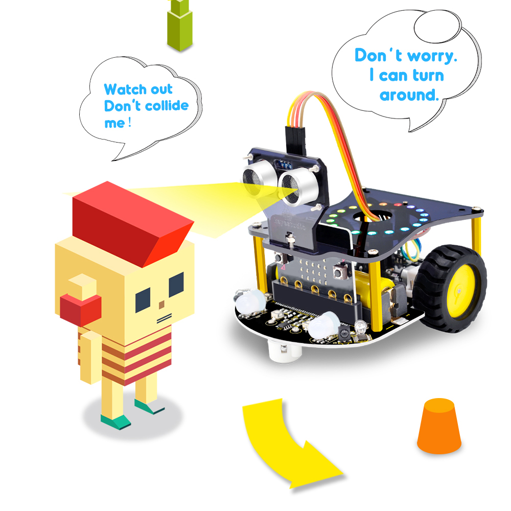 Kidsbits 2WD Microbit V2 Robot – обзор и цена Esp32 Smart Home Kit